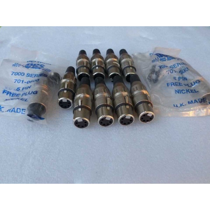 9 Neutrik NC5FX Conector aéreo XLR hembra 5 Pines